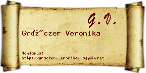 Gráczer Veronika névjegykártya
